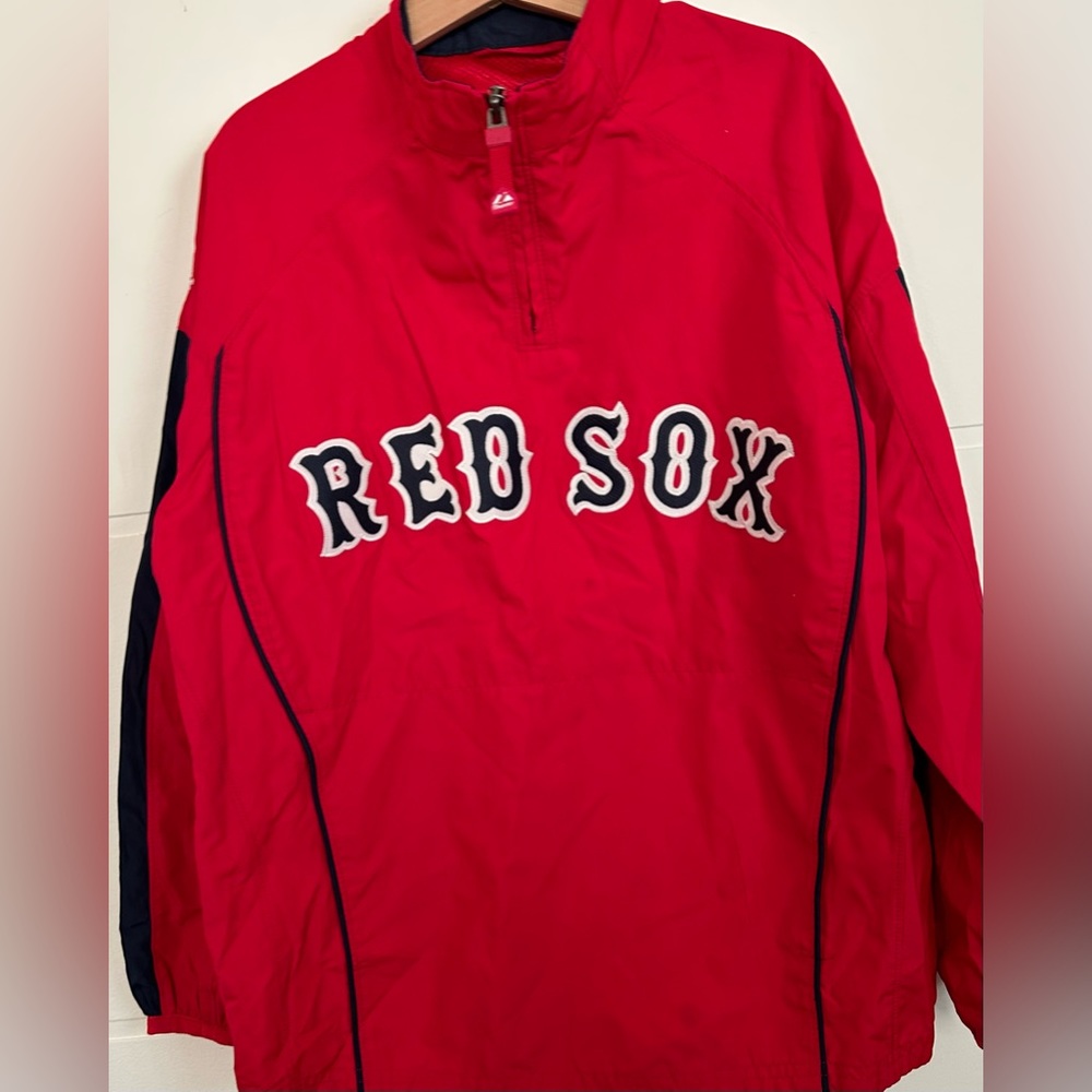 BOSTON RED SOX youth size small 1/4 zip jacket